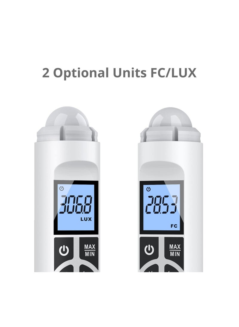 Y&D - Light Meter, Handheld Photometer, Support Max/Min Modes Meter Range up to 200,000 Lux Luxmeter Digital Brightness Measuremen Instrument with LCD Characters Display - Image 1