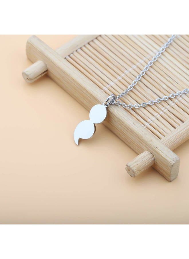 WUSUANED Mental Health Awareness Necklace Semicolon Motivational Pendant Necklace Project Semicolon Jewelry - Image 3
