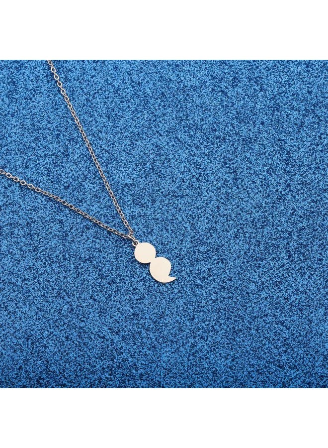 WUSUANED Mental Health Awareness Necklace Semicolon Motivational Pendant Necklace Project Semicolon Jewelry - Image 2