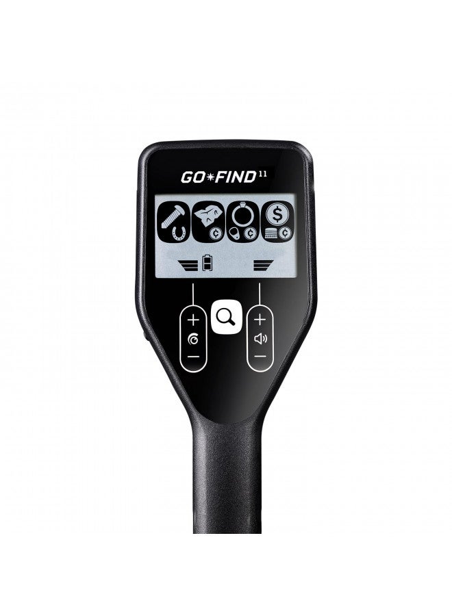 MINELAB كاشف المعادن القابل للطي خفيف الوزن من مينلاب GO-FIND 11 للبالغين والأطفال مع ملف مقاوم للماء بحجم 8 إنش - Image 1