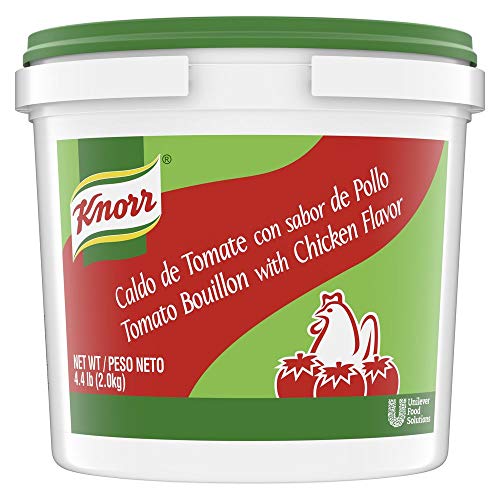 Knorr Professional Caldo de Tomate, Tomato Bouillon with Chicken Flavor Granulated Base, Bouillon as a Base, Marinade, Flavor Enhancer, Shelf Stable Convenience, 0g Trans Fat, 4.4 lbs (Pack of 1) - Image 1