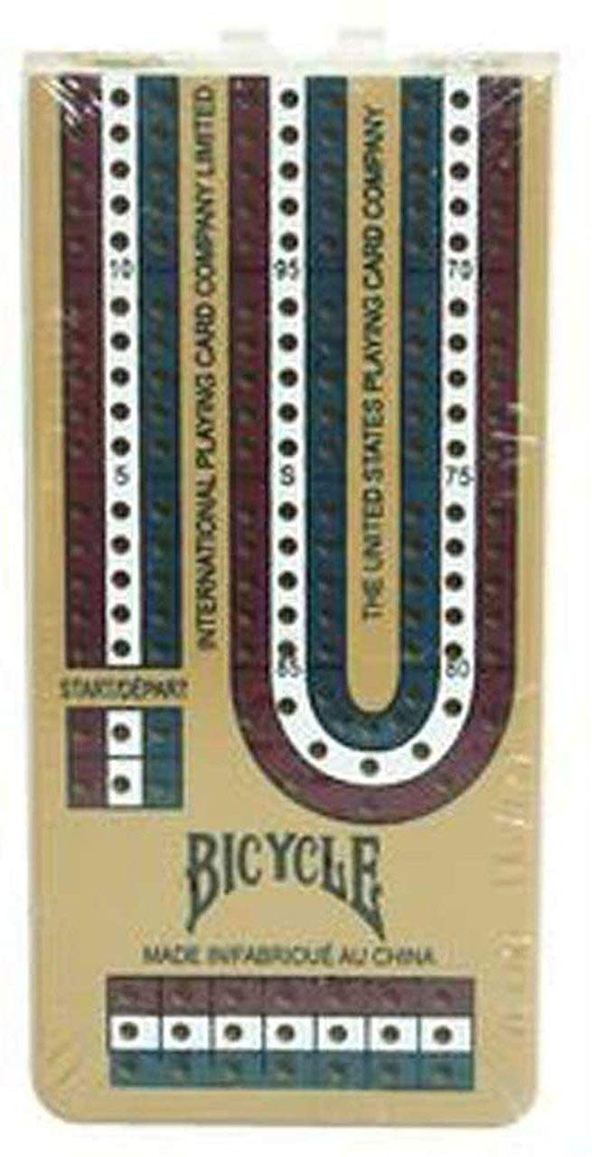 Bicycle Folding Cribbage Board 12"" - 3 Track with Pegs & Instructions - Image 2