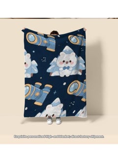 General Baby and children's cartoon flannel thin blanket (warm and comfortable, suitable for sleep, game use) 70cm*100cm - 463  - Image 2