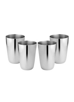 BLACKSTONE Set of 4 Stainless Steel Tumbler Dolphine Glass 350ml  - Image 1