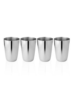 BLACKSTONE Set of 4 Stainless Steel Tumbler Dolphine Glass 350ml  - Image 2