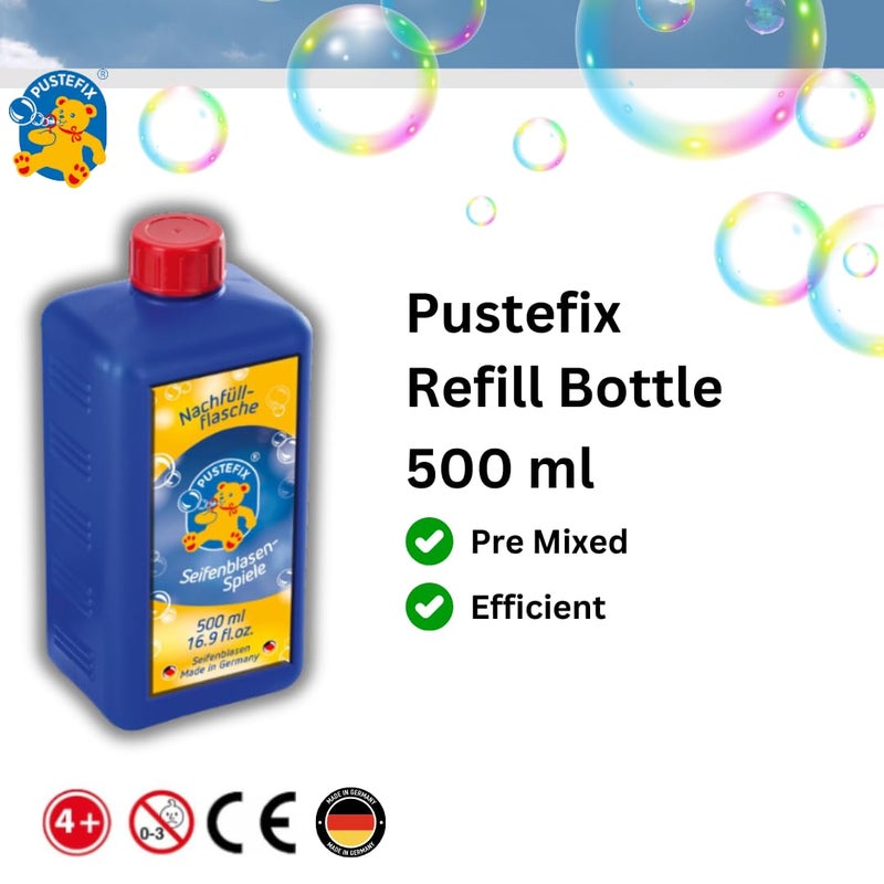 PUSTEFIX 16.9 oz Refill Bottle of Pustefix Liquid Bubble Blowing Soap Solution, Model: 505415 - Image 3