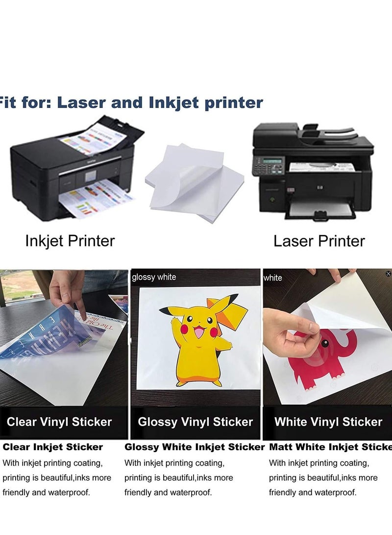 Paper A4 Sticker Paper for Printer 100 sheets cartoon - Image 4