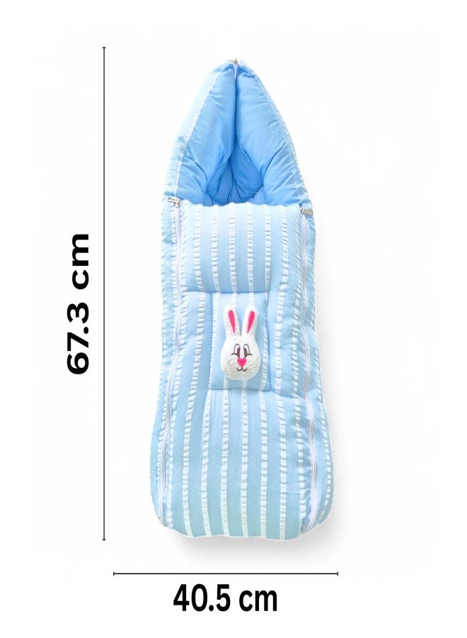 VoiDrop Cotton Baby Sleeping Bag for Newborns Soft & Cozy Infant Carry Nest | Baby Portable Travelling Bed for Baby Carrying & co Sleeping, Unisex Baby Sleeping Bed - Image 5