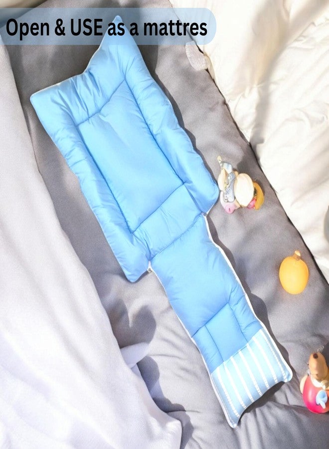 VoiDrop Cotton Baby Sleeping Bag for Newborns Soft & Cozy Infant Carry Nest | Baby Portable Travelling Bed for Baby Carrying & co Sleeping, Unisex Baby Sleeping Bed - Image 4