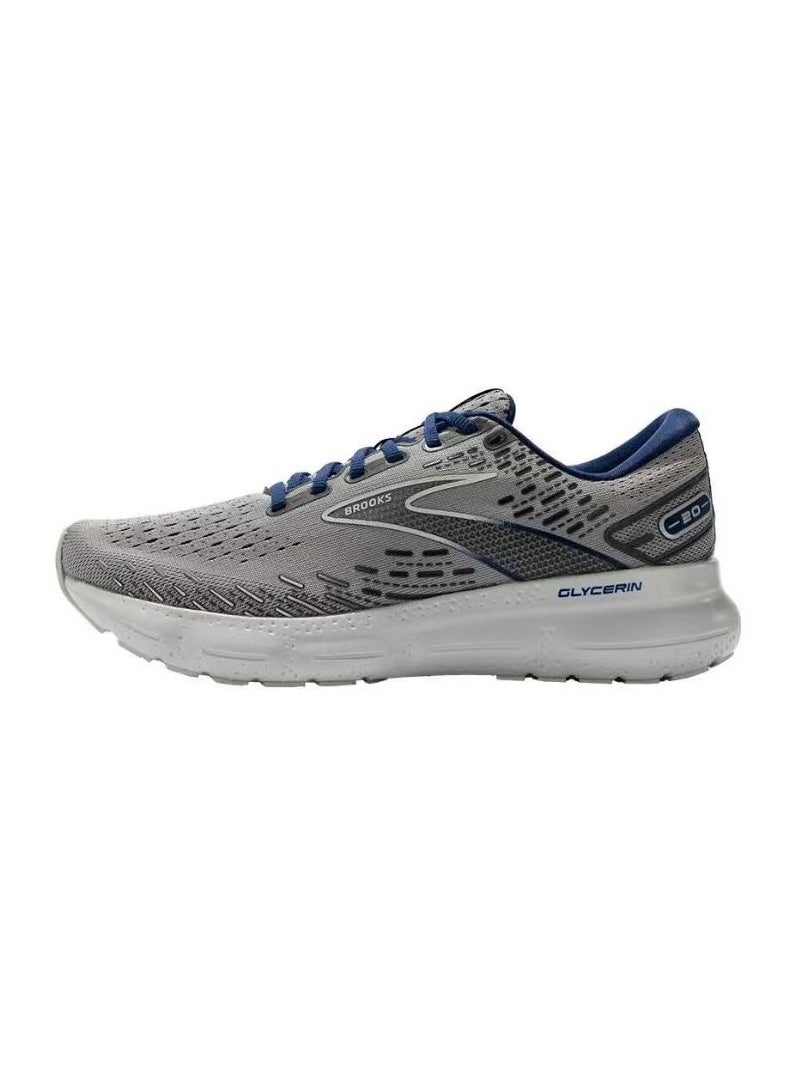 Brooks Glycerin 20 Cushioning Men and Women Running Shoes Gray/Blue  - Image 1