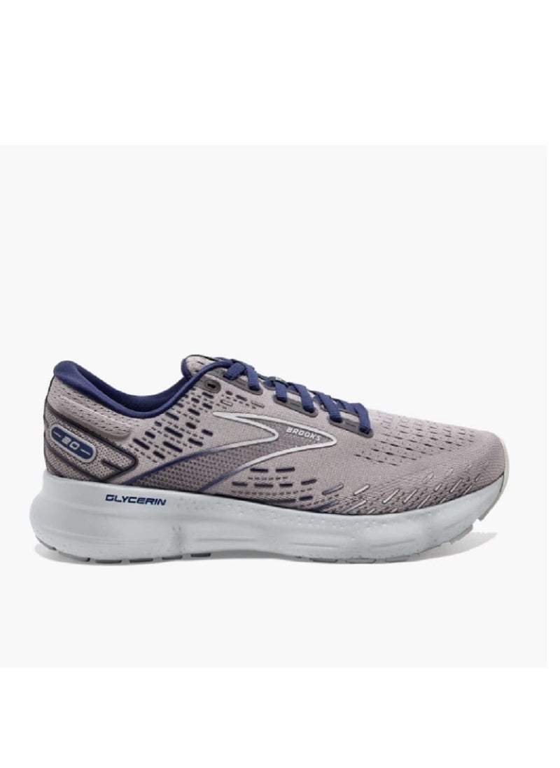 Brooks Glycerin 20 Cushioning Men and Women Running Shoes Gray/Blue  - Image 2