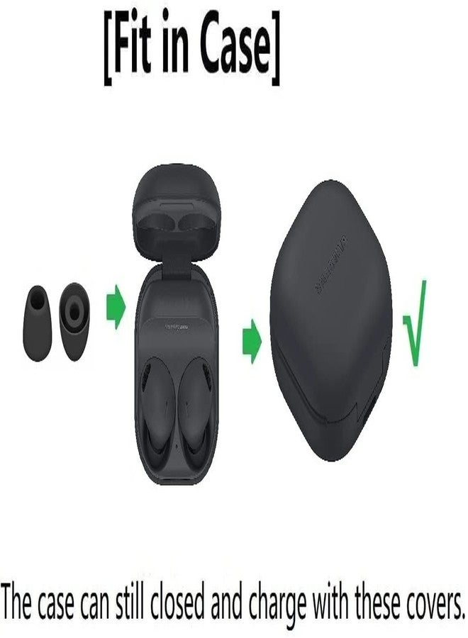 JNSA Silicone Ear tip Replacement for Galaxy Buds Pro Earbuds, S/M/L 3 Size 6 Pairs,Fit in The Case, Earbuds Ear Gels Ear Tips, (White) 2prow - Image 2