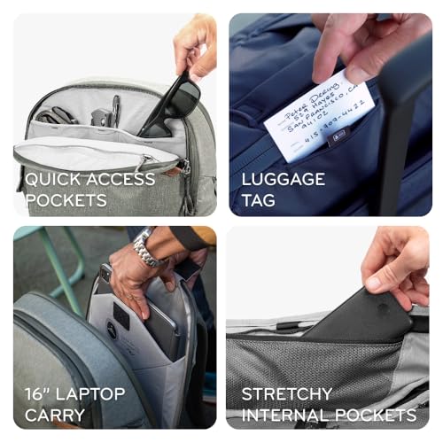 Peak Design Travel Backpack 30L Coyote Expandable 2733L Design Rear and Top Access Weatherproof Shell Laptop Sleeve Ideal for Travel or Everyday Carry Versatile Backpack for Men and Women - Image 3