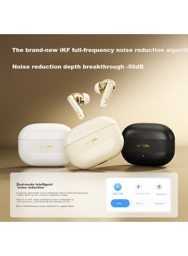 Ikf Ultra Circle Iron True Wireless Bluetooth Earphones Anc Active Noise Cancelling Hifi In-ear Audiophile Music Earphones High Sound Quality Ultra Long Battery Life App Call Noise Cancelling Athens W - Image 2