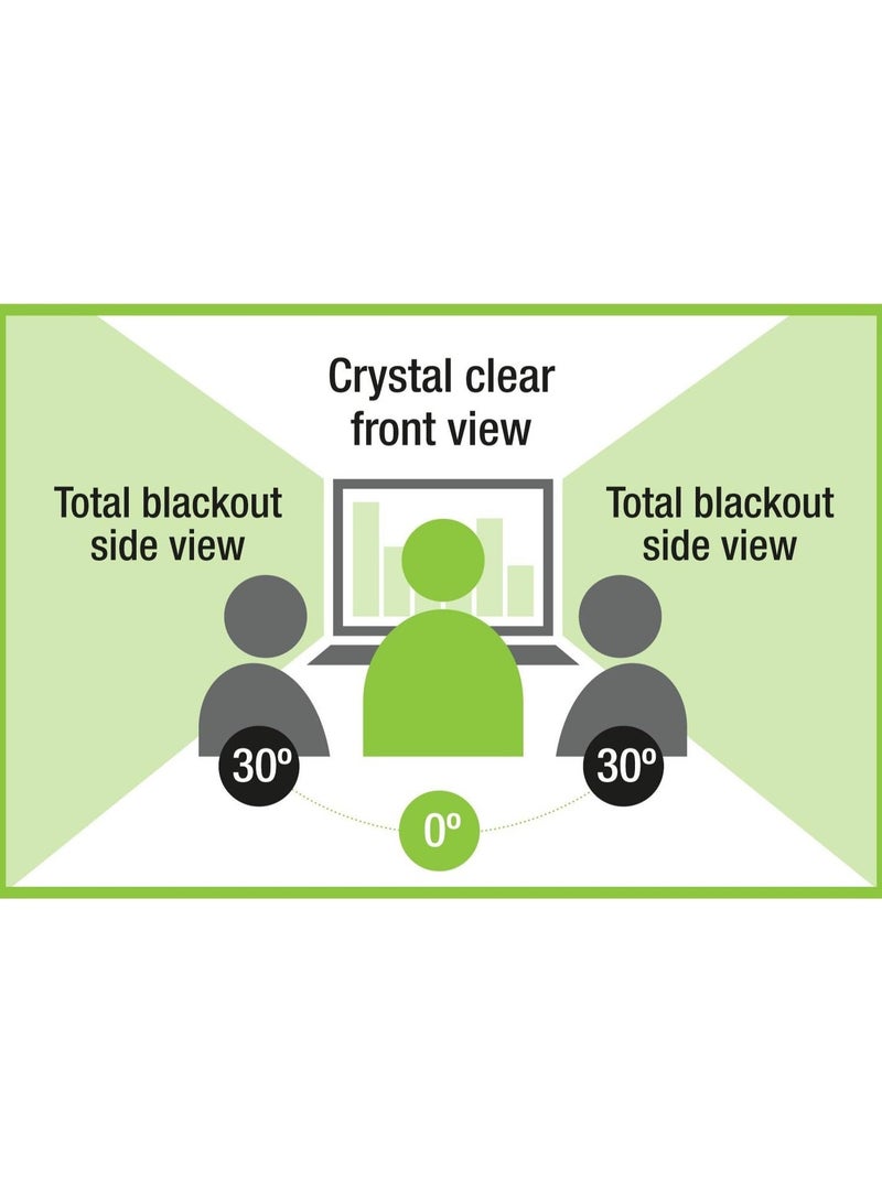 Fellowes PrivaScreen™ Privacy Filter for 13.3 Inch Laptop – 16:9 Widescreen Anti-Glare Screen Protector with 30° Privacy View, Easy Attach & Remove, Black - Image 4