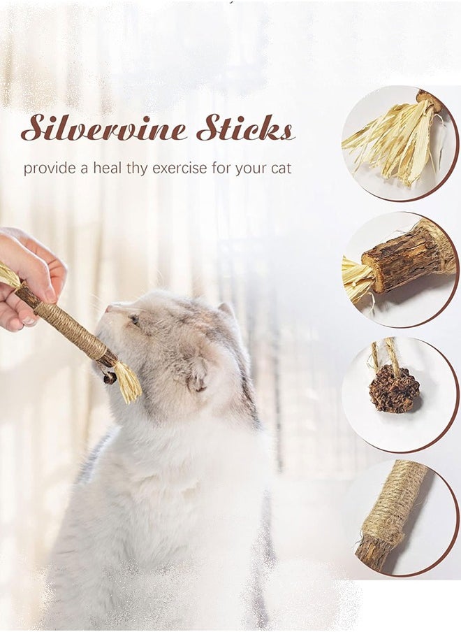Generic Chew Sticks for Cats 1 pcs Natural Catnip Chew Toys for Kittens Teeth Cleaning Dental Care Increase Appetite Calm Cat Anxiety and Stress Cat Dental Toy  - Image 4