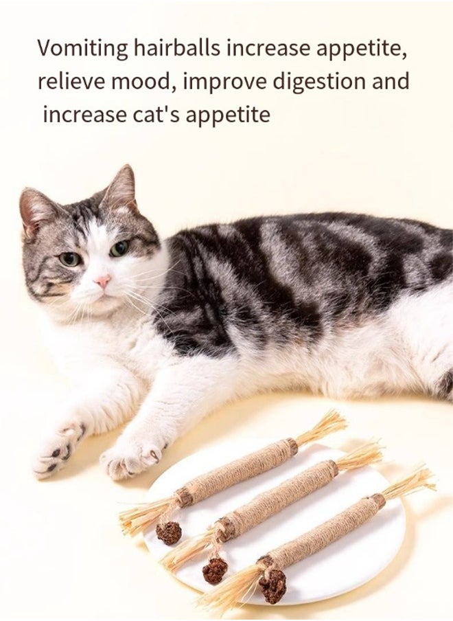 Generic Chew Sticks for Cats 1 pcs Natural Catnip Chew Toys for Kittens Teeth Cleaning Dental Care Increase Appetite Calm Cat Anxiety and Stress Cat Dental Toy  - Image 5