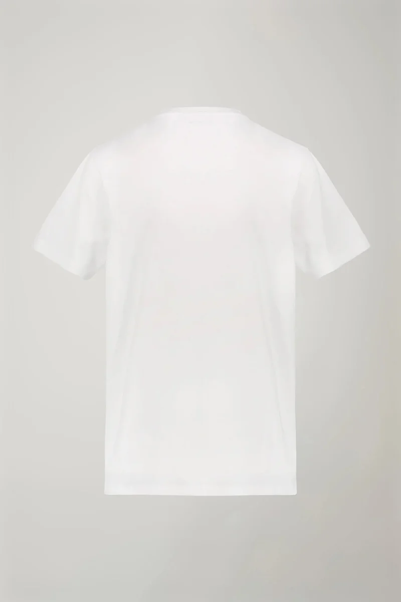 Doppelganger White Men' round neck t-shirt 100% cotton regular fit - White for Men | Best Price UAE