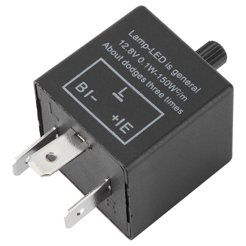 LED Flasher Relay: 12V ABS Durable Waterproof Plug And Play - Universal Fit Turn Signal Relay for Most Cars Solving LED Rapid Or Non-Flashing Issues - Image 2