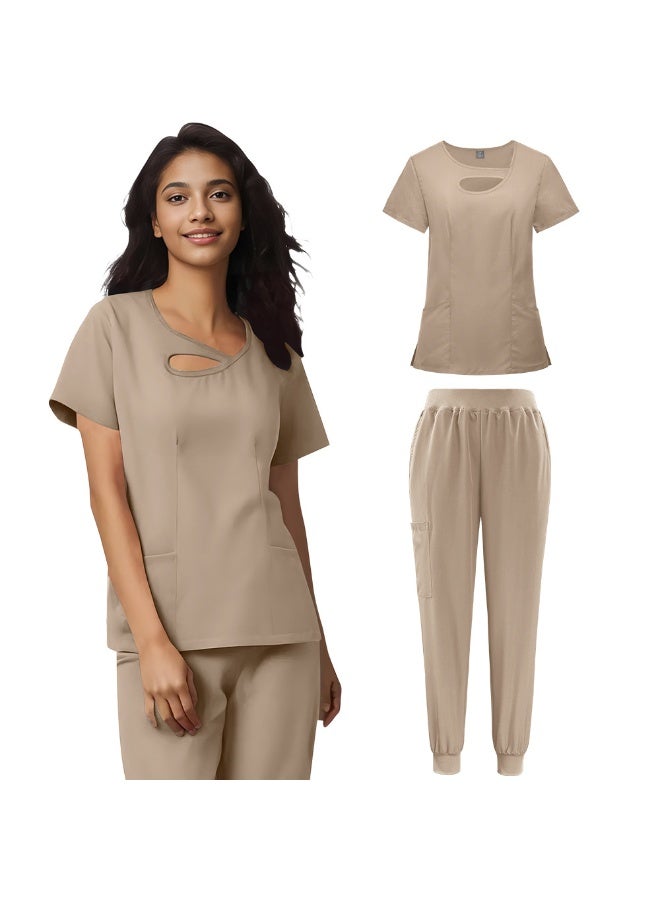 NIBEMINENT Design Nurse Uniform Set of Sweatshirts Clothes for Medical Women Beauty Salon Uniform Woman  Scrubs Uniforms Sets - Image 1