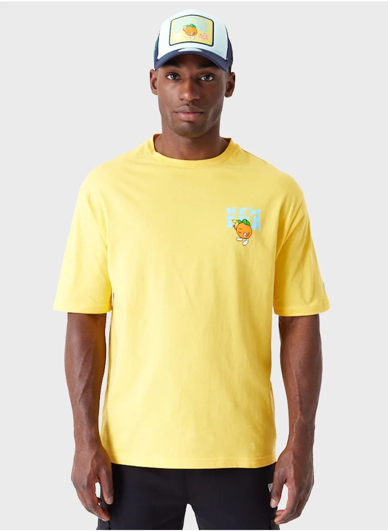 NEW ERA Fruit Graphic Oversized T-Shirt