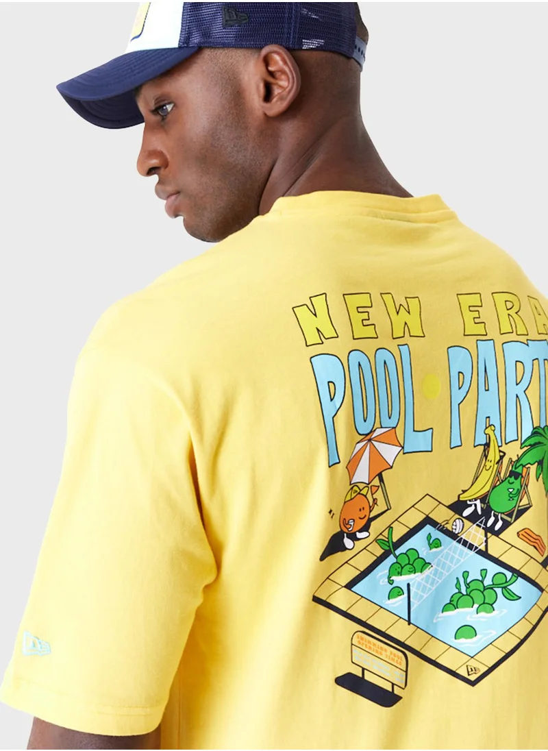 NEW ERA Fruit Graphic Oversized T-Shirt