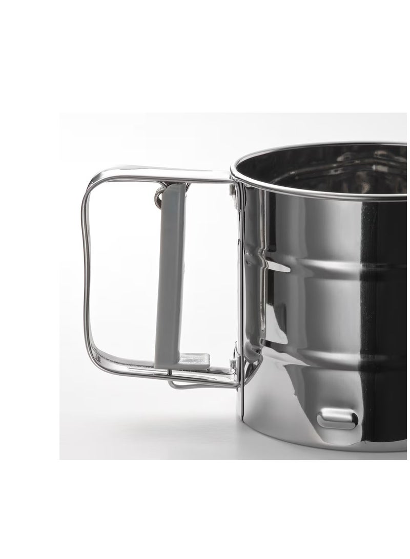 IKEA (イケア) 250g Silver Cup Shape Stainless Steel Mesh Flour and Icing Sugar Sifter - Image 3