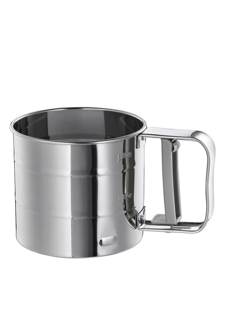 IKEA (イケア) 250g Silver Cup Shape Stainless Steel Mesh Flour and Icing Sugar Sifter - Image 1