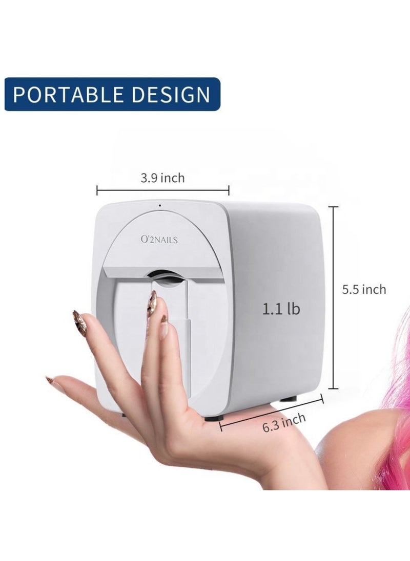 Portable Nail Printer, Mobile Nail Art Printing Machine for Home Usage Nail Salon (White) - pzsku/ZA89555F57B202033AF69Z/45/_/1723193824/aae6ad4c-2cad-4aee-ab29-f3bd4c656cec