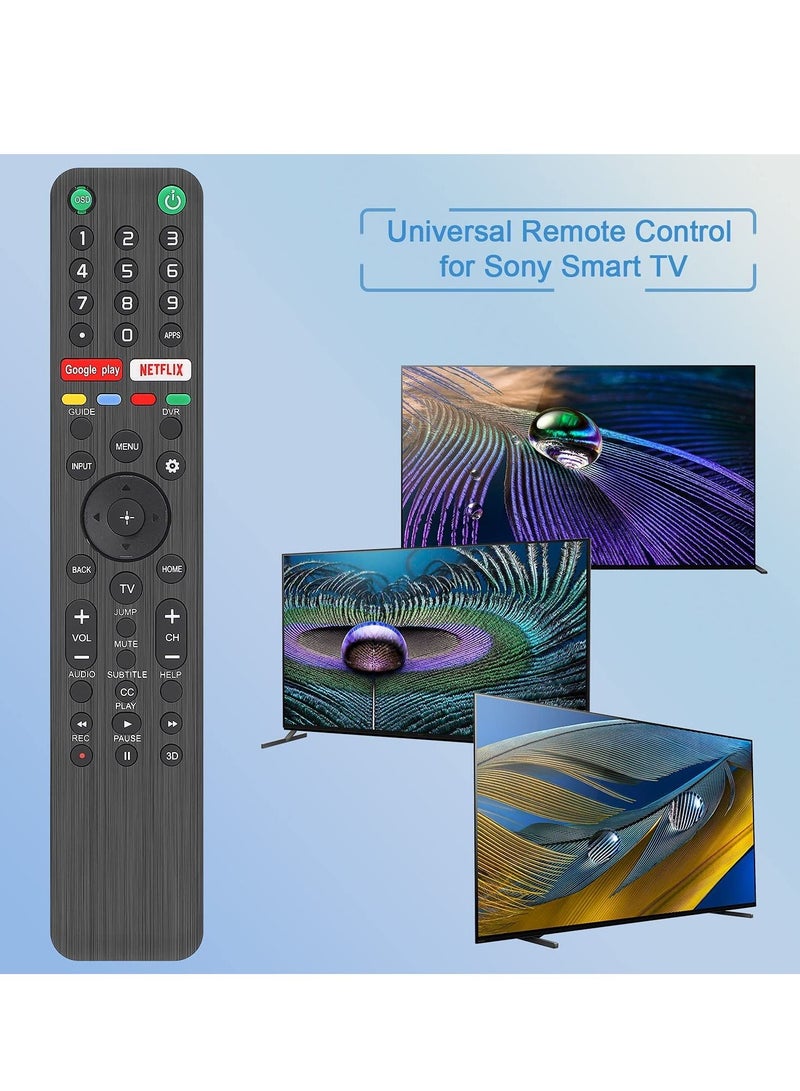 Raxoom RMF-TX500U Universal Remote Control for Sony Smart TV Bluetooth Remote All Sony Bravia LED OLED LCD 4K UHD HDTV HDR Android TV, with Google Play, Netflix Button - Image 2