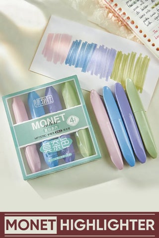Monet Pastel Highlighter Pen Set of 4 - pzsku/ZA895631F7ADD95BA3FE7Z/45/_/1730550702/4033e220-900a-4568-b447-47dce8d1faca
