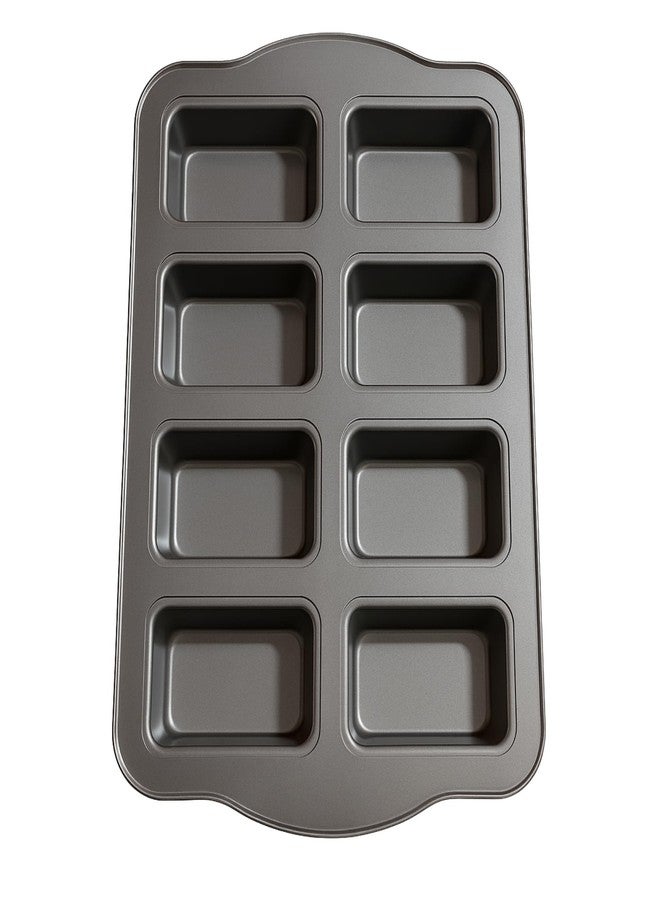SHOAIB Mini loaf pan Rectangle Shape 8 - Cavity Baking Tray for Brownie Cake and Rectangle Shape Muffins Cupcakes Loaf Bread Baking pan - Image 1
