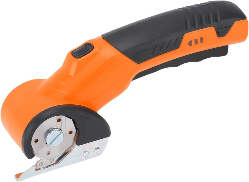 Drfeify Cordless Electric Scissor Aluminum Alloy Cardboard Cutter 1500mAh Rechargeable Portable Fabric and Leather Cutting Tool for Crafts Gift Wrapping Home Classroom Use (Orange) - Image 4