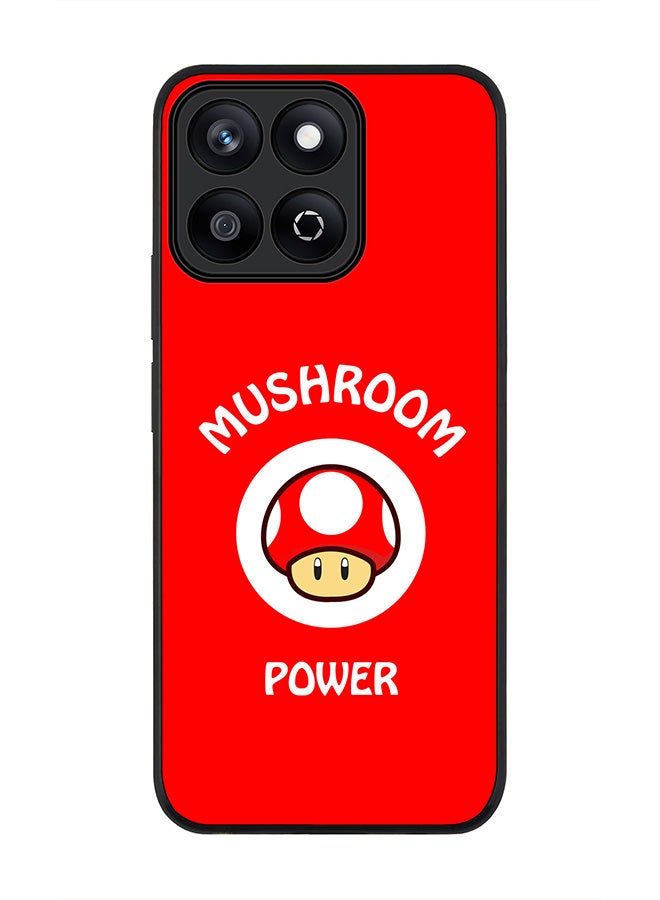 Stylizedd For Honor X7c 4G Case,Slim fit Camera Protection, Shockproof Thin Phone cover  - Mushroom Power - Image 1