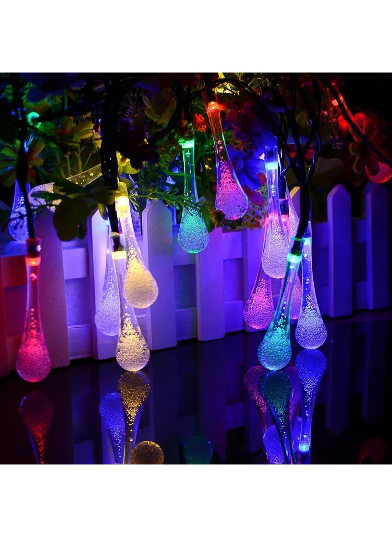 Generic Grab Smart Serial String Lights for Decoration 14 LED Rain Drop Fairy Lights Waterproof Indoor Outdoor for Home Decoration Christmas DecorationParty 10 Feet Multicolor  - Image 4