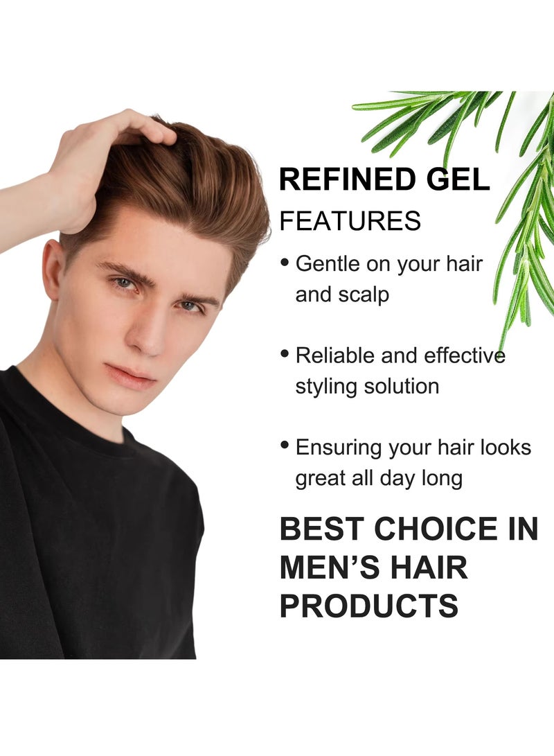 ALIVER 60g Rosemary Edge Styling Gel Promotes Healthy Hair Growth with rosemary & Biotin Edge Control Gel for Flyaway Hair Hair Finishing Gel Hydrating Moisturizing Hair Growth Styling Gel - Image 2