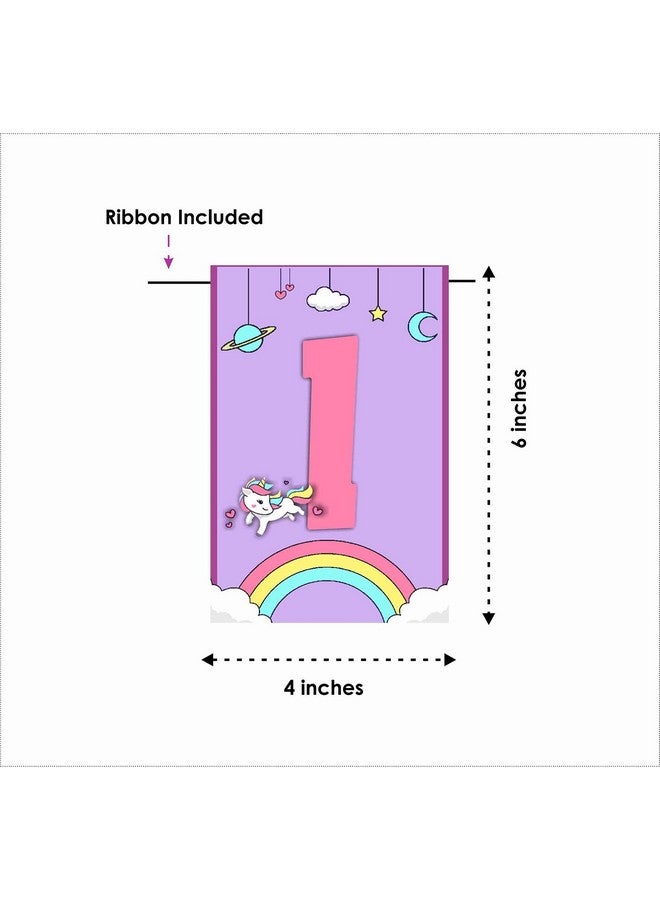 Balloonistics Rainbow Unicorn Theme Happy Banner for Kids Adult Unicorn Birthday - Image 4