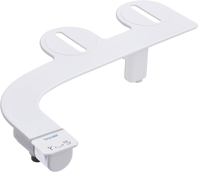 Brondell SS150W SimpleSpa Thinline Essential Bidet Attachment for Toilet Seats with Adjustable Water Pressure Side Arm Control Thin Profile White Single Nozzle - Image 2
