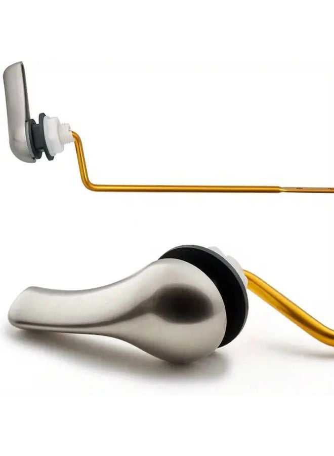 Universal Toilet Handle Replacement Kit Side Mount Installation Chrome Plated - Image 3