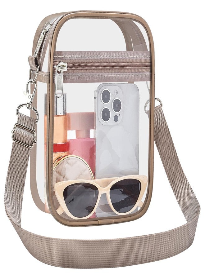 USPECLARE Clear Purse Stadium Clear Messenger Bag Stadium Approved for Men and Women Clear CrossBody Bag - Image 1