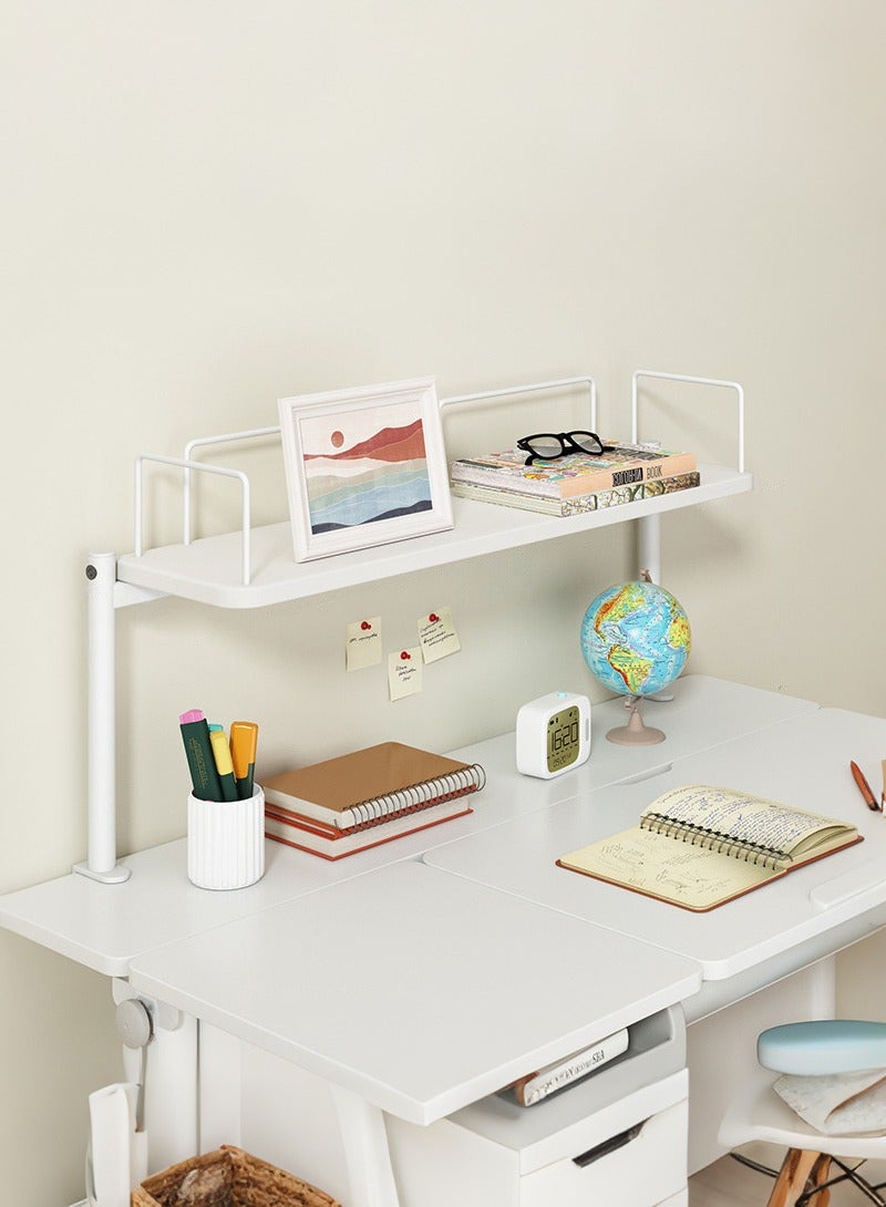 XiuWoo 60cm 1-Tier Clamp-On Desktop Shelf Organizer - Space-Saving Storage for Books, Stationery, Gaming Accessories - Ideal for Home Office, Dorm, or Gaming Room - Image 1