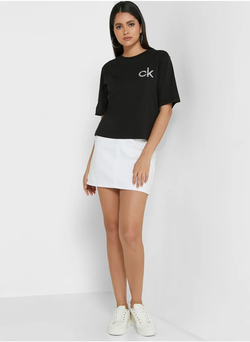 CALVIN KLEIN Round Neck Logo T-Shirt
