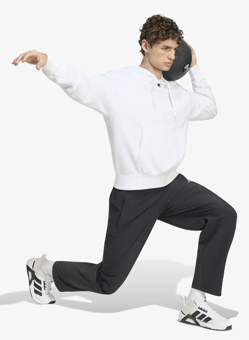 Adidas WHITE Category Training Graphic Hoodie for Men | Best Price UAE
