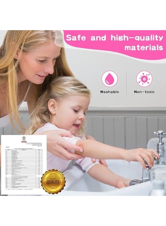 NIBEMINENT Kids Makeup Kit for Girl,Real Make Up Set,Fold Out Makeup Palette with Mirror, Non-Toxic Makeup Kit for Toddler Kid Children Princess,Birthday Gift Toys for Girl 3 4 5 6 7 8 Year Old - Image 3