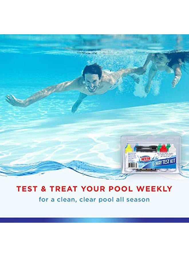 HTH 1273 6-Way Test Kit Swimming Pools Chemical Tester - Image 4