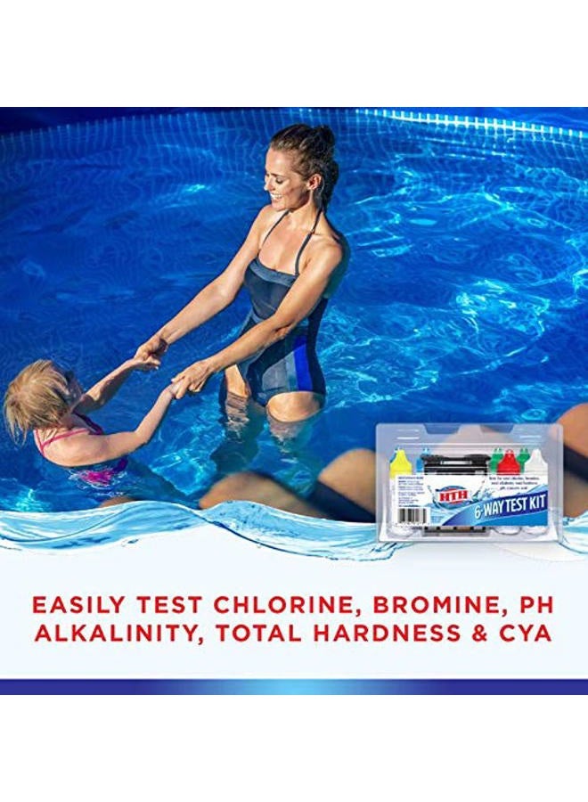 HTH 1273 6-Way Test Kit Swimming Pools Chemical Tester - Image 2