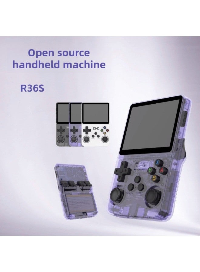 R36S Open Source Handheld Game Machine Retro GBA Arcade Classic FC Arcade Portable PSP-Product Color:64G-Model:Blue - Image 2