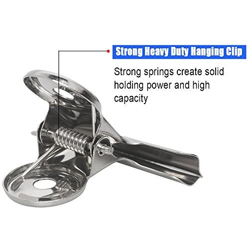 Aniann 20 Pack Large Metal Hinge Clips, 2 Inch Bull Binder Paper Clips Clamps File Clamps Bulldog Clips for Food Bag, Pictures, Photos, Home Office Suppliers - Image 4