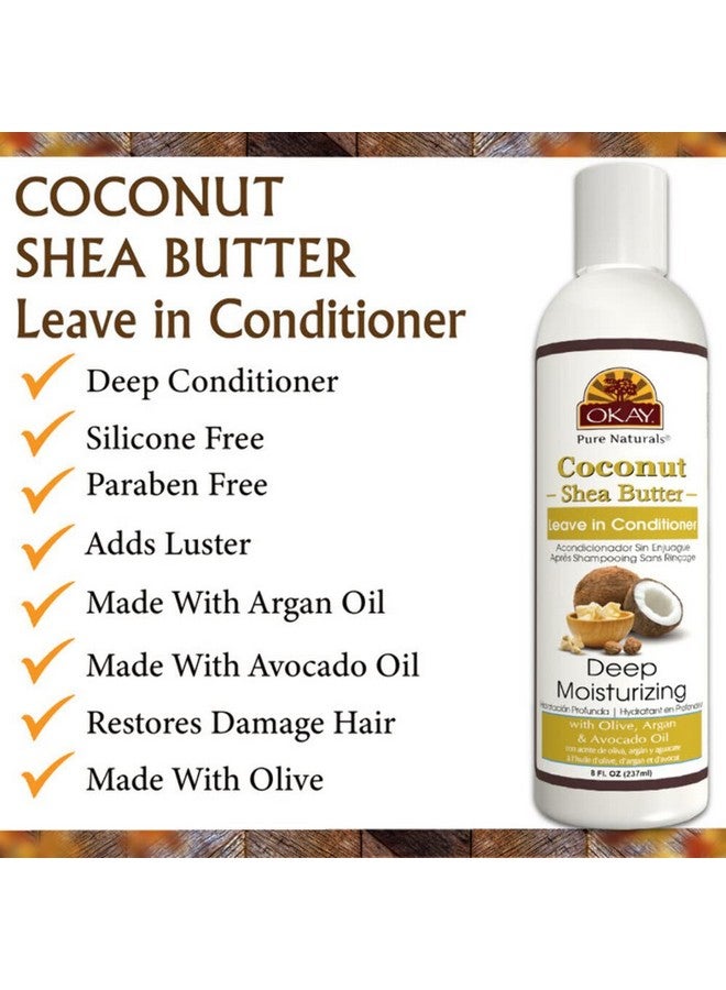 OKAY Coconut And Shea Butter Leave In Conditioner 8.Oz / 237Ml - Image 4