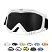 Yourkar Dirt Bike Goggle UV Protection Windproof ATV OffRoad Goggles Wide Vision Riding Motorcycle Goggle for Men Women WhiteBlack - Image 2